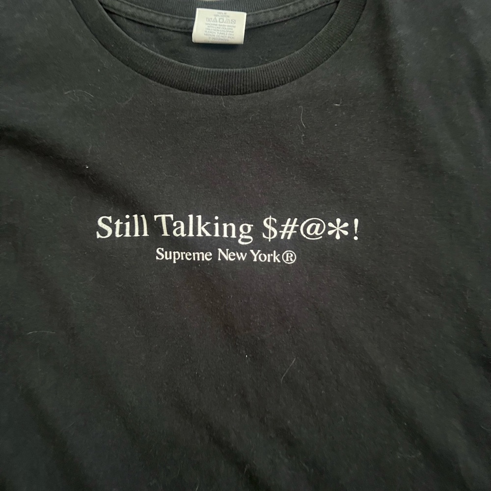 Supreme Black 'Still Talking' Tee